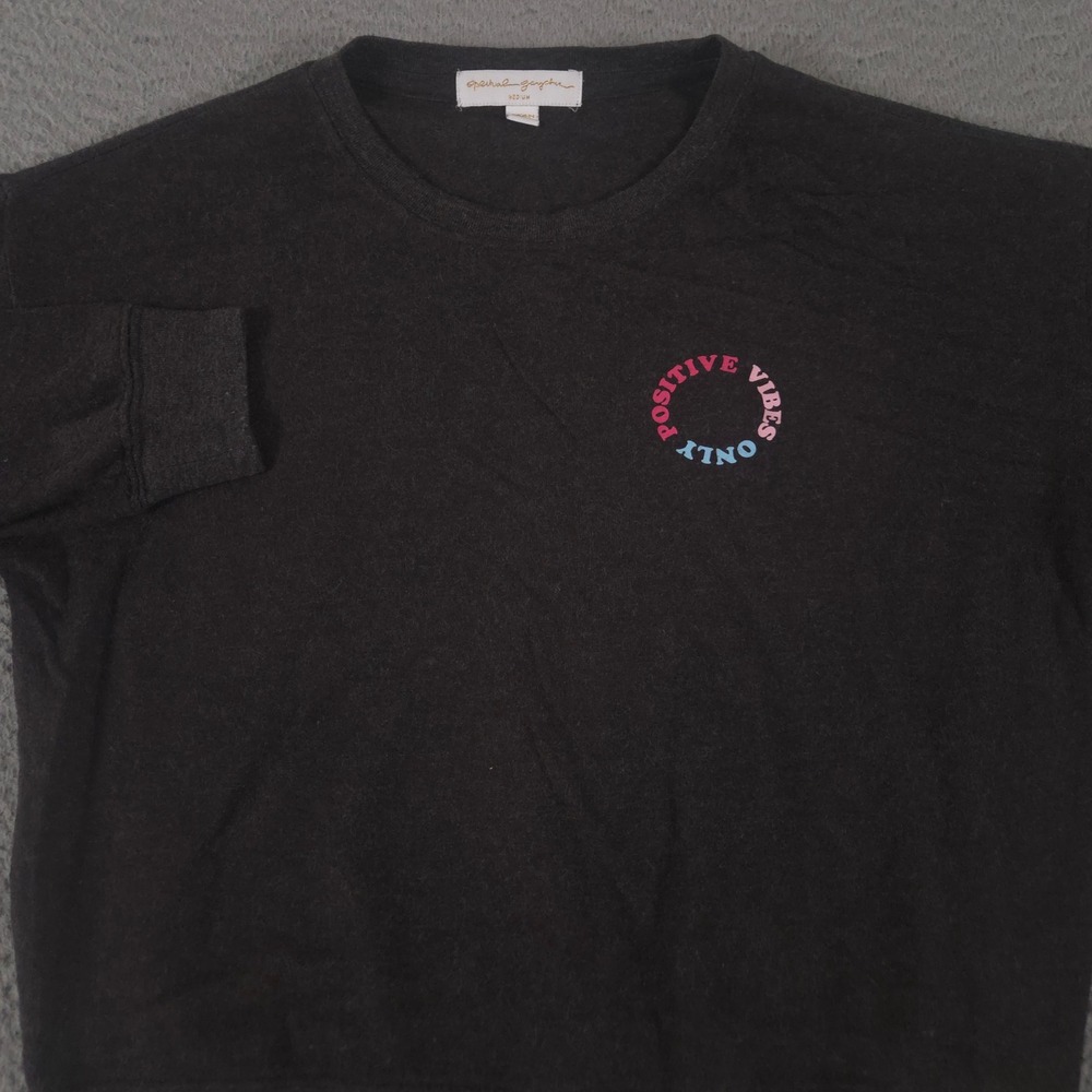 Spiritual Gangster Sweatshirt Womens Medium Black Positive Vibes Only Graphic